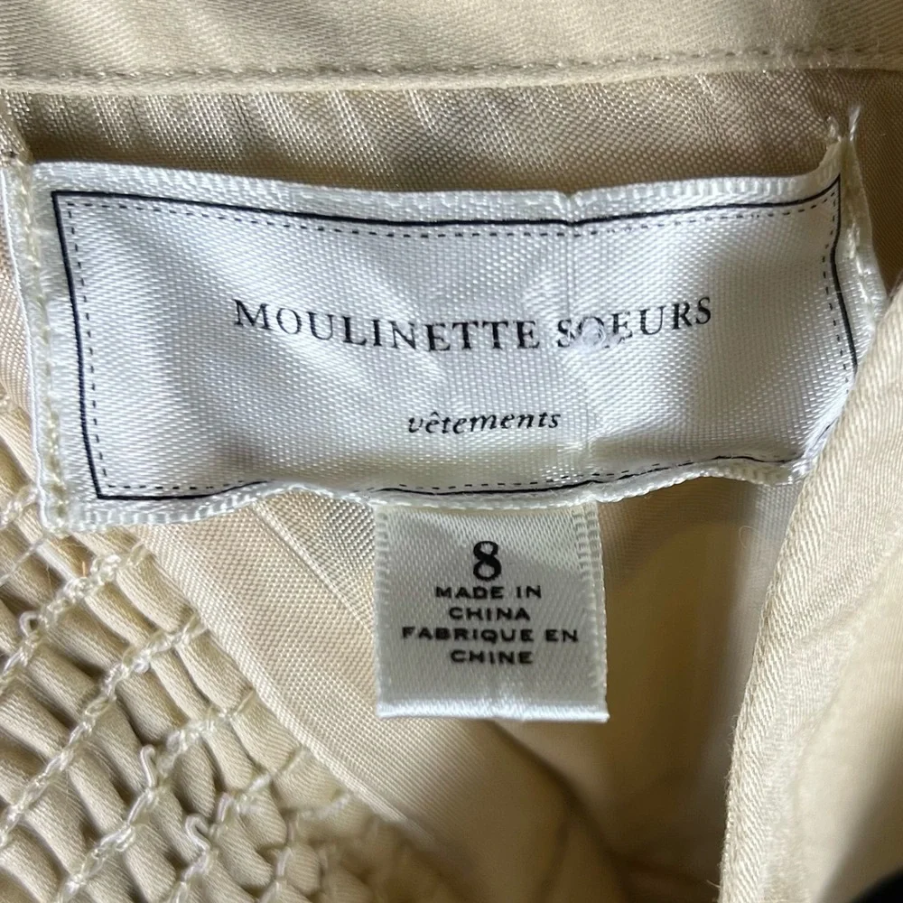 Moulinette Soeurs Strapless Dress in Black and Cream - Picture 8 of 10